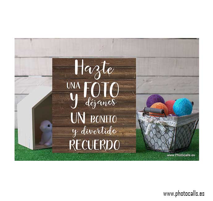 Cartel Un bonito recuerdo Photocalls y Atrezzo