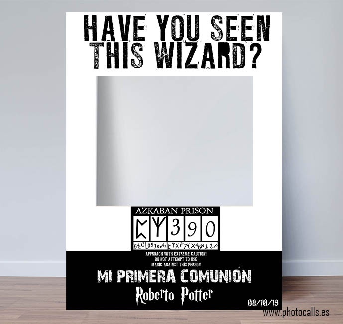 Comprar Marco photocall comunión Harry Potter
